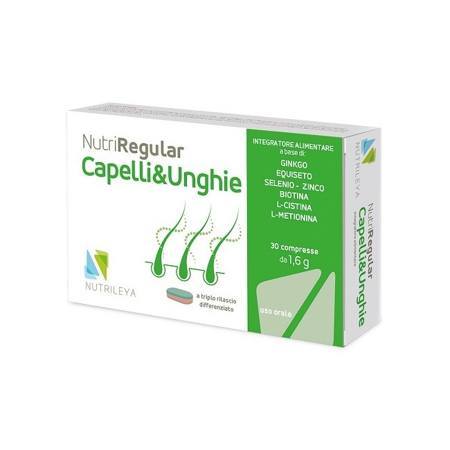 Nutrileya Nutriregular Capelli & Unghie 30 Compresse Nutrileya Nutriregular Capelli & Unghie 30 Compresse