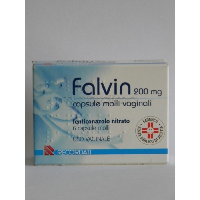Falvin 6 Capsule Vaginali Molli 200mg Falvin 6 Capsule Vaginali Molli 200mg