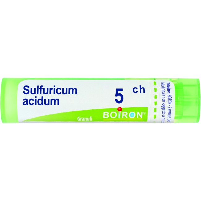 Boiron Sulfuricum Acidum 5 ch granuli medicinale omeopatico Boiron Sulfuricum Acidum 5 ch granuli medicinale omeopatico