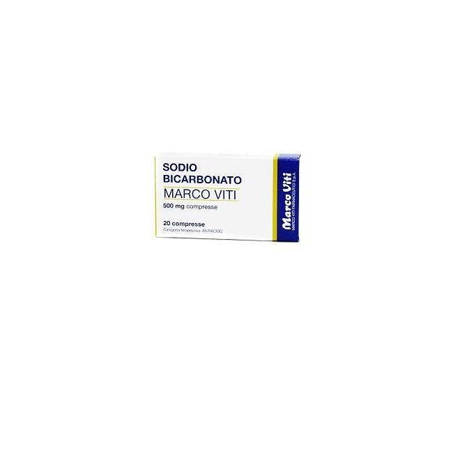 Sodio Bicarbonato Marco Viti* 20 Compresse 500mg Sodio Bicarbonato Marco Viti* 20 Compresse 500mg