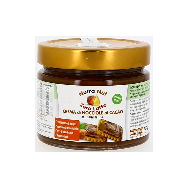 Nutra nut zero latte Crema di Nocciole al Cacao 300 g