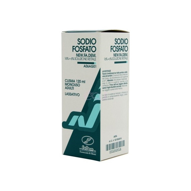 Sodio Fosfato Soluzione Rettale Newfadem 120ml Sodio Fosfato Soluzione Rettale Newfadem 120ml
