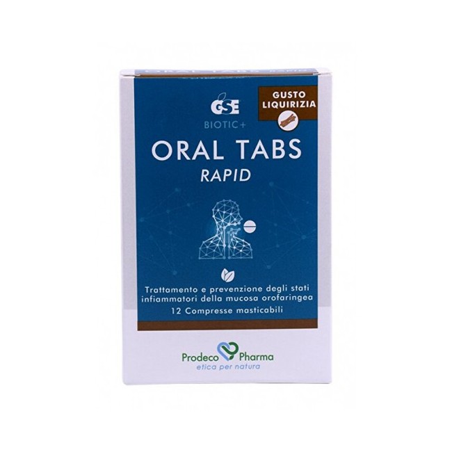 Gse oral tabs rapid liquirizia 12 compresse Gse oral tabs rapid liquirizia 12 compresse