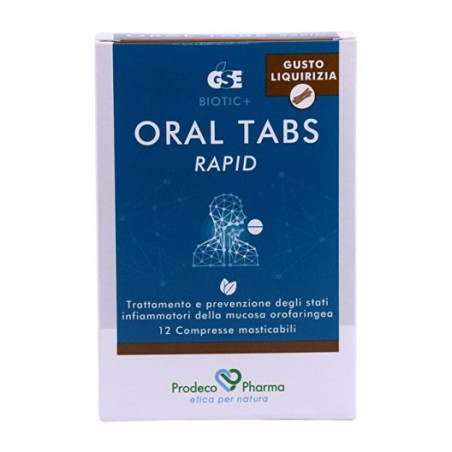 Gse oral tabs rapid liquirizia 12 compresse Gse oral tabs rapid liquirizia 12 compresse