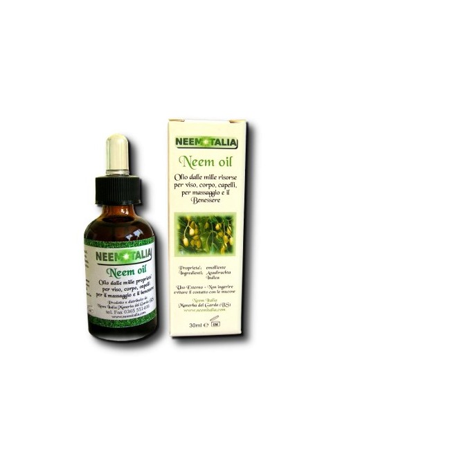 Neem Italia Di Amonti Enrico Olio Puro Neem Biologico 30ml