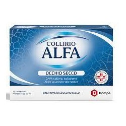 Collirio alfa occhio secco monodose 20 flaconcini 0,5ml