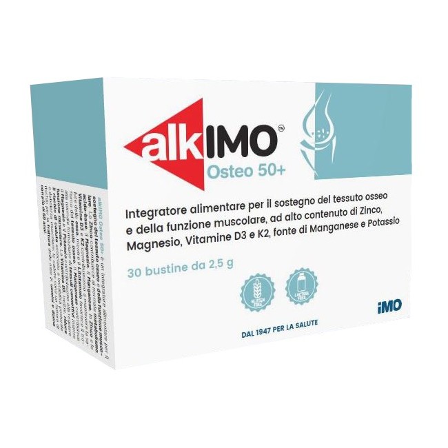Alkimo Osteo 50+ integratore ossa e muscoli 30 Bustine Alkimo Osteo 50+ integratore ossa e muscoli 30 Bustine