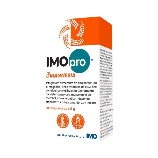 Imopro 3 Magnesia integratore 90 Compresse Imopro 3 Magnesia integratore 90 Compresse
