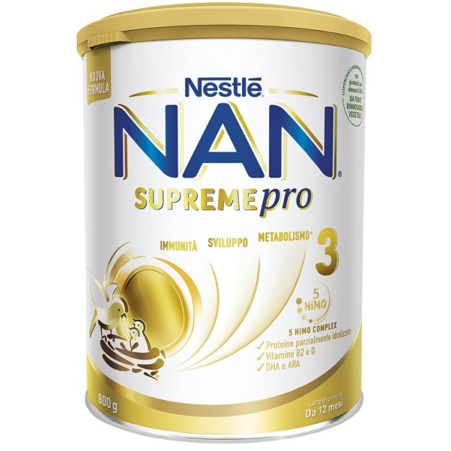 Nestle' Nan Supreme Pro 3 latte di crescita in polvere 800 G
