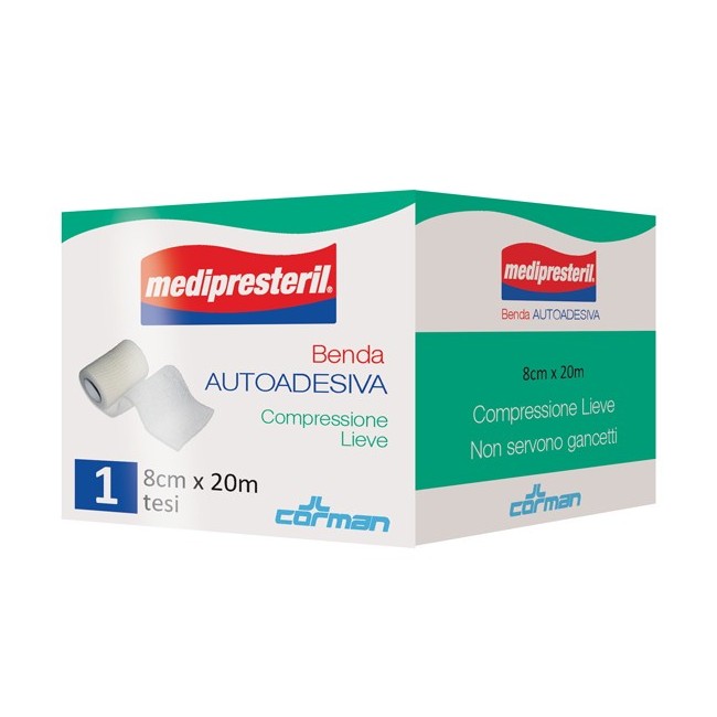 Corman Medipresteril Benda Autoadesiva 8x2000 Cm 1 Pezzo