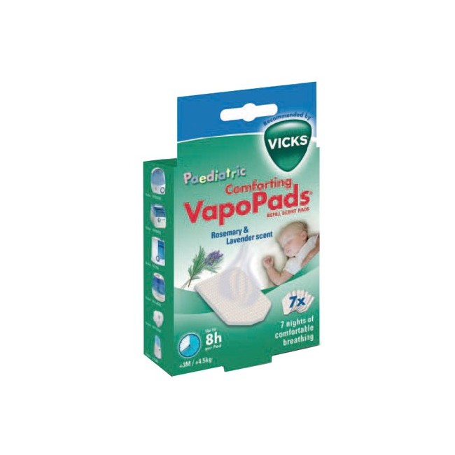 Vicks Vapopads Rosemary & Lavender Scente 7 Pezzi Vicks Vapopads Rosemary & Lavender Scente 7 Pezzi
