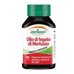 Biovita Jamieson Olio Di Fegato Di Merluzzo integratore 100 Perle