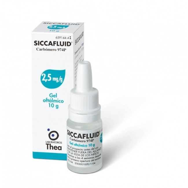 Siccafluid*gel Oftalmico 10g 2,5mg/G Siccafluid*gel Oftalmico 10g 2,5mg/G