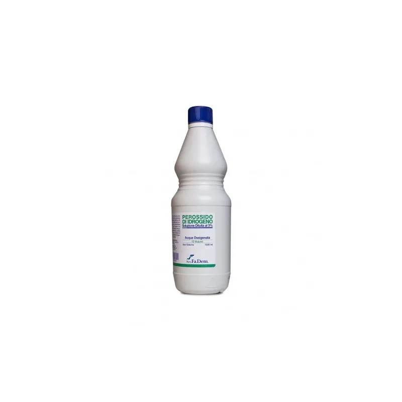 Acqua Ossigenata Disinfettante 1 Confezione F.U. 3% 10 Volumi Da 1 Litro