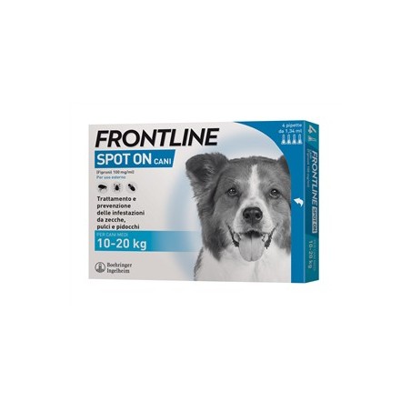 Frontline Spot On Cani Medi 10-20kg 4 Pipette 1,34ml Frontline Spot On Cani Medi 10-20kg 4 Pipette 1,34ml