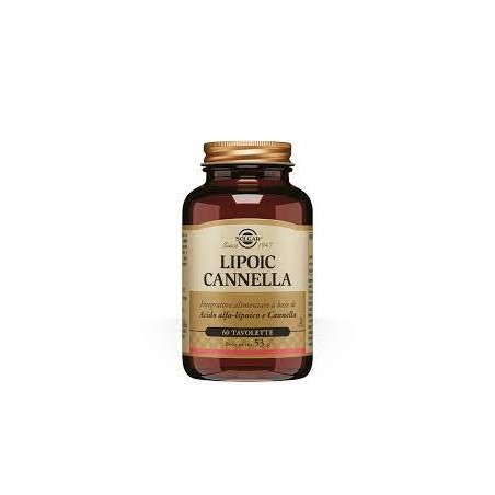 Solgar lipoic cannella integratore 60 tavolette Solgar lipoic cannella integratore 60 tavolette