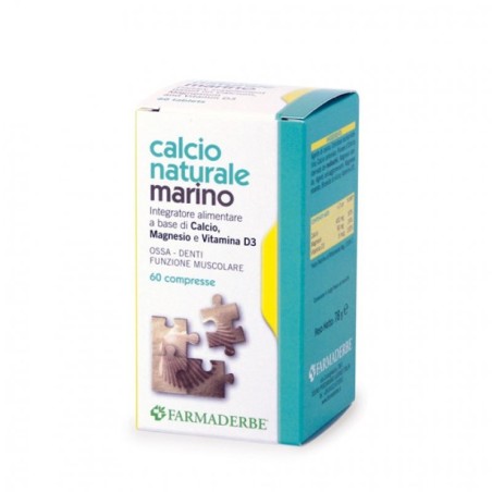 Farmaderbe Calcio naturale marino 60 compresse Farmaderbe Calcio naturale marino 60 compresse