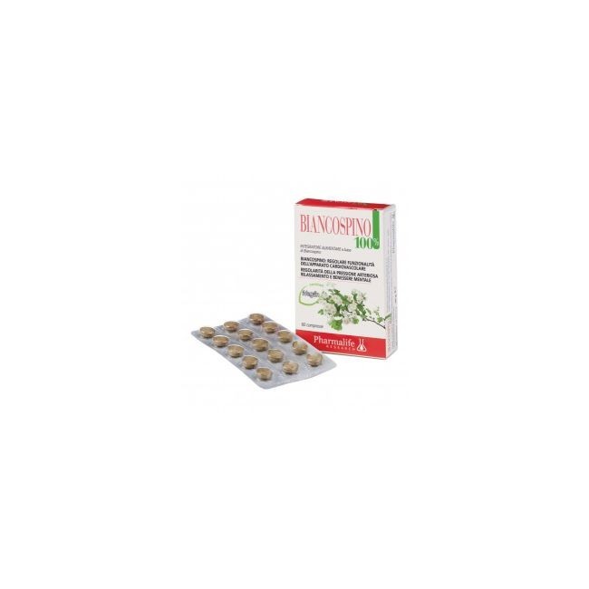 Pharmalife Biancospino 100% 60 compresse Pharmalife Biancospino 100% 60 compresse