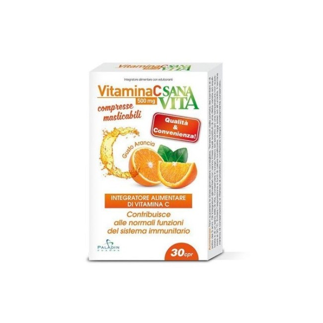 Sanavita Vitamina C Integratore 30 compresse masticabili Sanavita Vitamina C Integratore 30 compresse masticabili