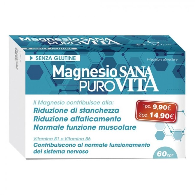 Sanavita magnesio puro integratore 60 compresse Sanavita magnesio puro integratore 60 compresse