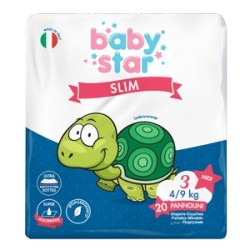Farvima Babystar slim pannolini 4/9kg T3 20 pezzi