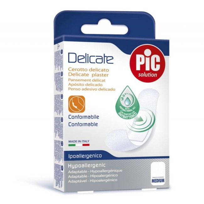 Pic Delicate Extra Cerotto Antibatterico 10 Pezzi Pic Delicate Extra Cerotto Antibatterico 10 Pezzi