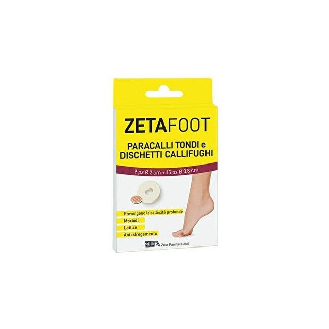 Zeta Foot Paracallo Tondo 8 Pezzi + Dischetto Callifugo 9 Pezzi Zeta Foot Paracallo Tondo 8 Pezzi + Dischetto Callifugo 9 Pezzi