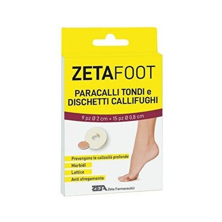 Zeta Foot Paracallo Tondo 8 Pezzi + Dischetto Callifugo 9 Pezzi Zeta Foot Paracallo Tondo 8 Pezzi + Dischetto Callifugo 9 Pezzi