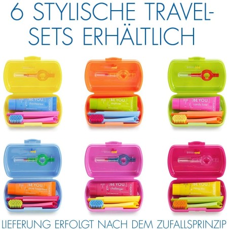 Curaprox travel set spazzolino dentifricio scovolino