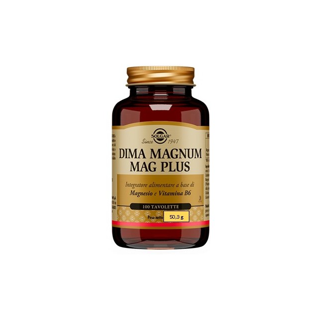 Solgar Multinutrient Dima Magnum Mag Plus 100 Tavolette Solgar Multinutrient Dima Magnum Mag Plus 100 Tavolette