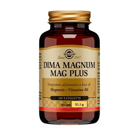 Solgar Multinutrient Dima Magnum Mag Plus 100 Tavolette Solgar Multinutrient Dima Magnum Mag Plus 100 Tavolette