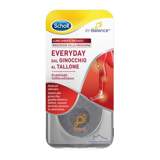 Scholl In Balance Everyday Plantare Sollievo Dolore taglia L Scholl In Balance Everyday Plantare Sollievo Dolore taglia L