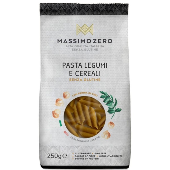 Massimo Zero Legumi E Cereali Penne con fibre 250 G Massimo Zero Legumi E Cereali Penne con fibre 250 G