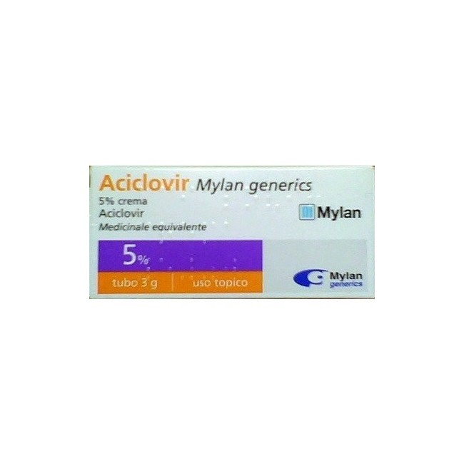 Aciclovir Mylan*crema 3g 5%