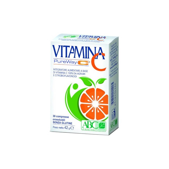 A. B. C. Trading Vitamina C Pureway-c 30 Compresse Orosolubili A. B. C. Trading Vitamina C Pureway-c 30 Compresse Orosolubili