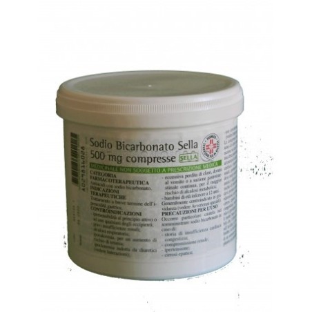 Sodio Bicarbonato Sella* 1000 Compresse 500mg Sodio Bicarbonato Sella* 1000 Compresse 500mg