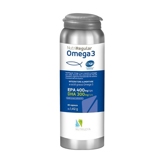 Nutrileya Nutriregular Omega 3 integratore 80 Capsule