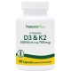 Natur Plus Vitamins D3 e K2 1000 UI Integratore 90 capsule