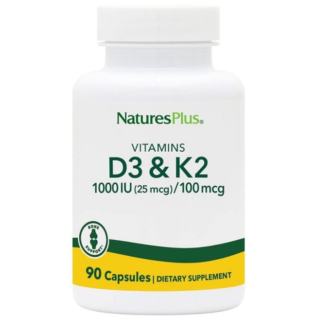 Natur Plus Vitamins D3 e K2 1000 UI Integratore 90 capsule Natur Plus Vitamins D3 e K2 1000 UI Integratore 90 capsule
