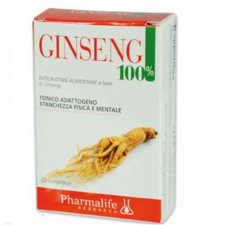 Pharmalife Ginseng 100% Integratore 60 compresse Pharmalife Ginseng 100% Integratore 60 compresse