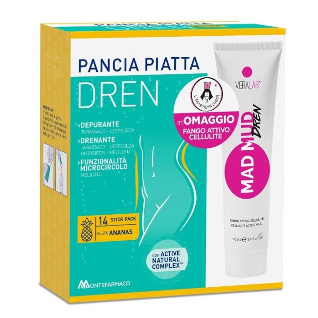 Montefarmaco Pancia Piatta Dren Ananas Integratore 14 bustine Montefarmaco Pancia Piatta Dren Ananas Integratore 14 bustine
