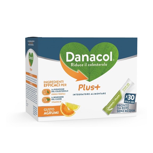 Danone Nutricia Danacol Plus+ integratore 30 Stickgel Danone Nutricia Danacol Plus+ integratore 30 Stickgel