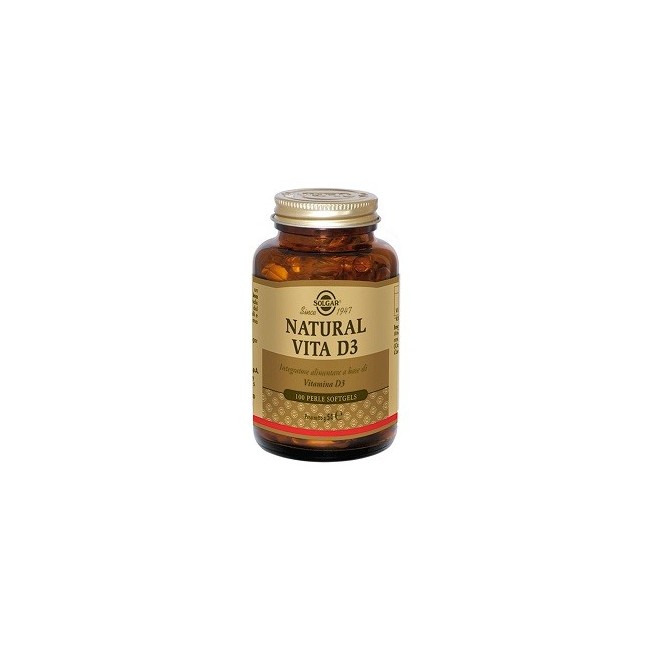 Solgar Natural Vita D3 100 Perle Solgar Natural Vita D3 100 Perle