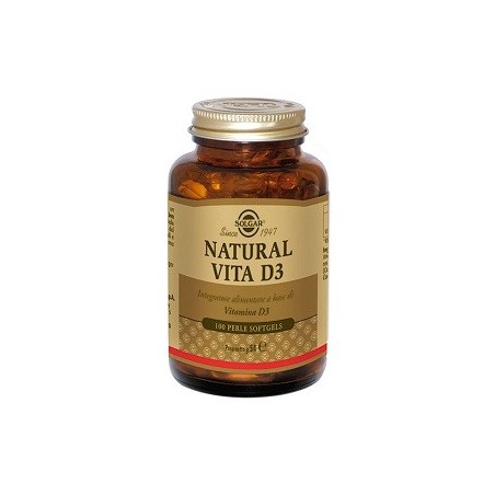 Solgar Natural Vita D3 100 Perle Solgar Natural Vita D3 100 Perle
