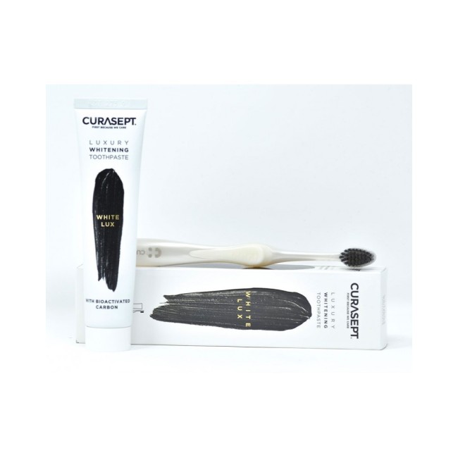 Curasept White Lux Dentifricio e Spazzolino 75 ml Curasept White Lux Dentifricio e Spazzolino 75 ml