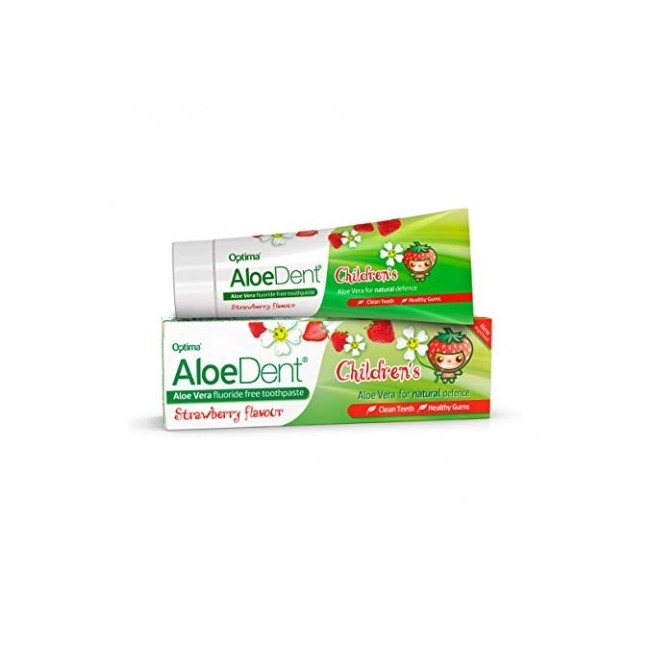 Optima Naturals AloeDent Children Dentifricio Strawberry 50ml Optima Naturals AloeDent Children Dentifricio Strawberry 50ml