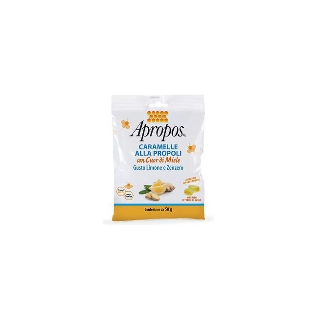 Apropos Caramelle Limone Zenzero Cuore di Miele 50 gr