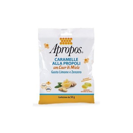Apropos Caramelle Limone Zenzero Cuore di Miele 50 gr