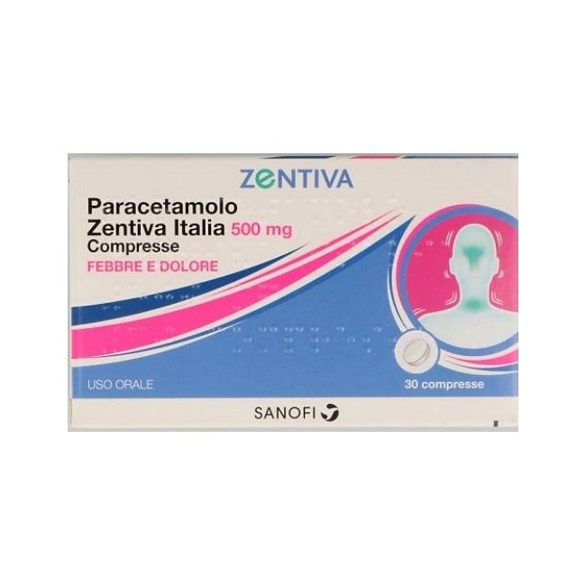 Paracetamolo Zentiva  farmaco di automedicazione 30 Compresse 500mg