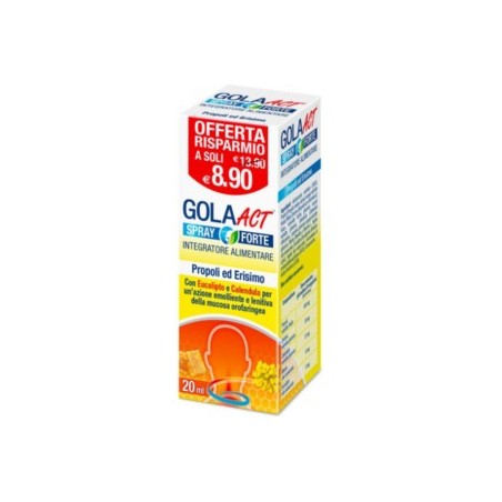 FF Gola Act Spray Forte Propoli ed Erisimo 20 ml FF Gola Act Spray Forte Propoli ed Erisimo 20 ml